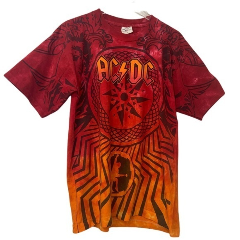 AC/DC Rare Red Black Ice World Tour 2009 T Shirt